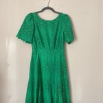 Sézane  Ladya green eyelet open back midi dress 2 NWT Photo 2