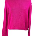 Ralph Lauren Lauren  Sweater Pink Roll Hem Cropped Size L Large Photo 1