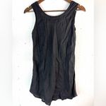 Flax  S Black Linen Tank Top -Petite Photo 1