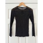 Allchic Black Sparkle Shirt small Photo 1