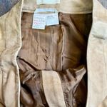 Max Mara S Women’s Tan Leather Lined Pants 14 Photo 10