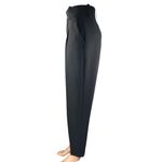 ZARA Women's Black High Rise Pleated Tapered Barrel Carrot Trousers Pants Sz XS Photo 1