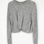 Athleta Twist Front Coaster Sweatshirt XS Grey Photo 1