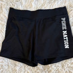 PINK - Victoria's Secret  Ultimate Yoga Shorts Black Pink Nation Women's Photo 0