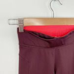 Under Armour  Maroon Neon Orange Activewear Leggings Women's Size Extra Small XS Photo 3