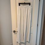 Mayson the Label white & black striped pants & collared button down top | size 4 Photo 3