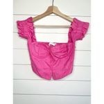 ASTR The Label Pink Off The Shoulder Sleeves Structured Cups Bustier Top Size M Photo 1