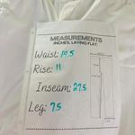 Aerie  Pants Women's Medium White Wide Leg Distressed Drawstring Baggy Casual Photo 6