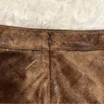 Altar'd State Altar’d State Winnie Plaid Faux Leather Minnie Skirt Brown Large Photo 5