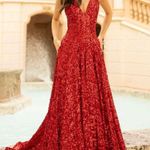 Blue Prom / Pageant Gown Size 6 Photo 4