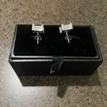 Sterling Silver Moissanite  Earrings Photo 4