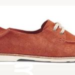 Olukai Woman’s Moku Flesh Out Convertible Leather Slide Shoes Coral 6 Photo 2