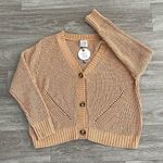 Francesca's Francesca’s Mckayla short tan cardigan - large Photo 1