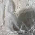 EXPRESS White Eyelet Bandeau Top Photo 1