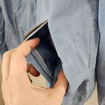 Zadig & Voltaire Jacket Light Blue Military Style Skull Zip Up Patch Casual Photo 4