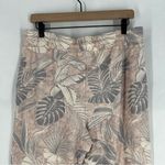 Sundry  Pastel Leaf Print Soft Stretch Jogger Pants Drawstring Loungewear Size 4 Photo 7