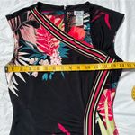 Cache black, hot pink Hawaiian/tropical floral print dress- Sz 2 Photo 6