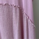POL  Light Pink Sleeveless Textured Ruffle Hem Babydoll Dress, Size Medium Photo 6