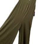 Lulus NWT Lulu’s Llewyn Culotte Button Front Jumpsuit | Olive Green | Medium Photo 3