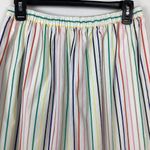 J.Crew  Poplin Rainbow Striped Skirt Size Small Photo 6
