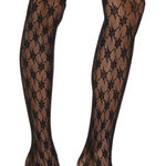 Wolford Rose Tights in Black Small New Womens Nylons Pantyhose Photo 0