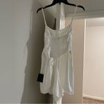 Lulus  Chasing My Heart Ivory Satin Cowl Neck Romper size S Photo 5