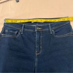 Levi's 512 Perfectly Slimming Jeans Stretch Dark Wash Denim High Rise Crop Size 8 Photo 11