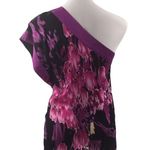 Bebe  One Shoulder Silk Multicolor Blouse Photo 2