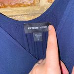 Fifteen Twenty  Navy Blue Sleeveless Surplice High Low Top Women's Size Small Photo 3