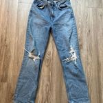 AGOLDE Light Wash Distressed Straight Leg Wilder Jean Size 24 Photo 3