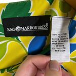 Sag Harbor Vintage Women’s 14 Yellow Blue Floral Print Shift Dress Spring Summer Photo 5