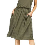 prAna  Cargo Green Perry Midi Dress‎ XS NWT Photo 0