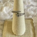 Snake serpent ring with CZs and green eyes Silver Photo 5