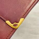 Cartier Vintage Must Line Bordeaux Tri-Fold Wallet w/ Kisslock Pouch - Preowned Photo 10
