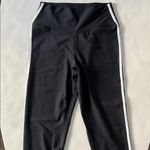 YPB SculptLUX Side Stripe 7/8 Length Legging Black White Size Large Photo 5