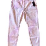 Jen 7 By 7 For All Mankind NWT High Waist Ankle Skinny Tie Dye Pale Pink Jean 16 Photo 7