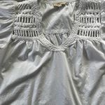 Elan White Puff Sleeve Top Size Small Photo 1