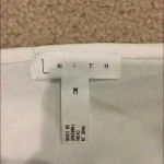 Leith  white off the shoulder shirt in size medium Photo 2