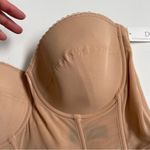 Dominique Bustier Corset Strapless Padded Cups Boning Mesh Adjustable Nude Tan Size undefined Photo 2