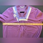 Vanity Fair Long Velour Robe, Housecoat, Lilac zip Front, Vintage Photo 3