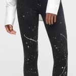 EUC Baldwin BLDWN Black Paint Splatter Karlie High Rise Crop Skinny Jeans 25 Photo 0