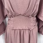 Free People Beach Garcia Midi Dress Womens S Pink Cotton Hemp Low Back Tie NEW Photo 4