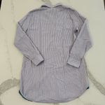 Victoria's Secret Striped Long Sleeve ButtonUp Sleep Shirt Womens Small Lace Trim Photo 6