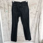 AGOLDE  Lana Mid Rise Vintage Straight in Disorder Washed Black Distressed Jeans Photo 4
