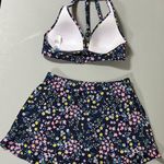 Draper James Navy Blue Floral Bikini Top and Swim-Skirt Bathing Suit Bottoms Coords Matching Set 🌸 Photo 2