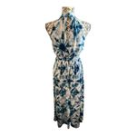INC INTERNATIONAL CONCEPTS Tie Dye Halter Maxi Dress Blue Size XS Photo 1