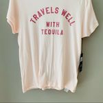 Wildfox 'Travels well With Tequila' Tee Shirt Pink Sz XS Photo 8