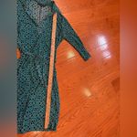 Mlle Gabrielle Teal & Black Geometric Tie-Front Dress ā Size S ā Retro Mod Print Photo 3