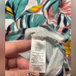 Talbots  Cozy Crush 1/2 Zip Tropical Floral Pullover Golf Sweatshirt Size Large Photo 5