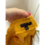 Banana Republic  Yellow Gold Linen Blend Paperbag Pull-On Baggy Shorts Large Photo 4